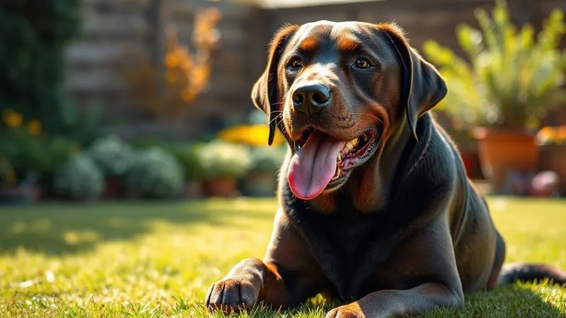 A photorealistic, professional photography shot of a happy, senior Labrador Retriever, Max, playing gently in a sunlit garden, looking vibrant and full of life despite his age. His fur is glossy, and his eyes are bright. Cinematic lighting, sharp focus on Max, with a soft, natural background. 8K hyper-detailed, shot on a high-end DSLR. A photorealistic, professional photography shot of a happy, senior Labrador Retriever, Max, playing gently in a sunlit garden, looking vibrant and full of life despite his age. His fur is glossy, and his eyes are bright. Cinematic lighting, sharp focus on Max, with a soft, natural background. 8K hyper-detailed, shot on a high-end DSLR.