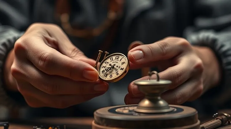 photorealistic, professional photography, 8K, cinematic lighting, sharp focus, depth of field, shot on a high-end DSLR. A skilled artisan's hands carefully performing a delicate task, like assembling a miniature clock mechanism or painting a tiny detail on a porcelain vase, with intense concentration and precision. The background is softly blurred to emphasize the intricate work. photorealistic, professional photography, 8K, cinematic lighting, sharp focus, depth of field, shot on a high-end DSLR. A skilled artisan's hands carefully performing a delicate task, like assembling a miniature clock mechanism or painting a tiny detail on a porcelain vase, with intense concentration and precision. The background is softly blurred to emphasize the intricate work.