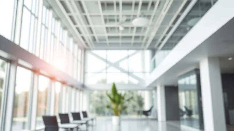 A photorealistic image of a modern, open-plan office space with large windows letting in natural light. The air appears visibly clean and fresh, with subtle hints of a state-of-the-art air purification system blending into the ceiling, perhaps a green plant visible, symbolizing healthy indoor air quality. Professional photography, 8K, cinematic lighting, sharp focus, depth of field, shot on a high-end DSLR. A photorealistic image of a modern, open-plan office space with large windows letting in natural light. The air appears visibly clean and fresh, with subtle hints of a state-of-the-art air purification system blending into the ceiling, perhaps a green plant visible, symbolizing healthy indoor air quality. Professional photography, 8K, cinematic lighting, sharp focus, depth of field, shot on a high-end DSLR.